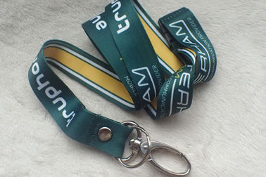 Soft Ribbon Material Promotional Printing Satin Lanyard With Custom Logo