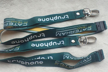 Soft Ribbon Material Promotional Printing Satin Lanyard With Custom Logo