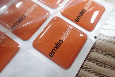 Custom Epoxy Resin Clear Crystal Dome Sticker / 3D Printing Epoxy Resin Label