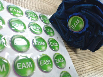 Custom Epoxy Resin Clear Crystal Dome Sticker / 3D Printing Epoxy Resin Label