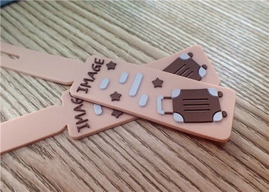 Professional Custom Silicon Patches With 3D Embossment  Band Logo For  Luggage