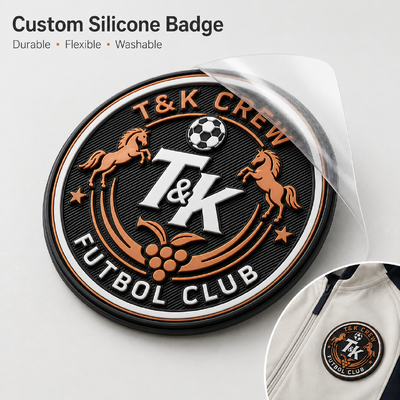 Custom 3D Silicone Heat Transfer Labels & Badges with Raised Embossed Logo for Sportswear Streetwear Jackets Hats Bags OEM ODM