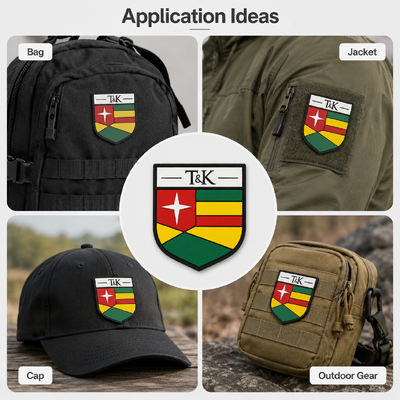 Custom 3D Rubber PVC Badge with Raised Logo and Eco-Friendly Screen Printing Label for Clothing and Bags