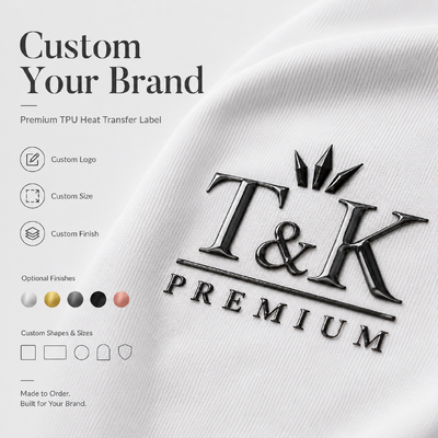 3D Effect Wash-resistant TPU Heat Transfer Labels with Customized Designs for Apparel