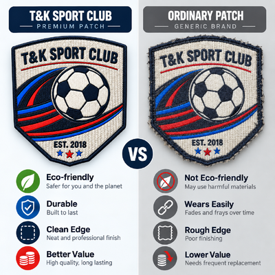Custom Embroidered Patches Heat Transfer Designed for Durable Washable with Multiple Color Options for Ski Wear and Uniforms