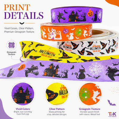Custom Printed Eco-friendly Grosgrain Ribbon Durable Elastic Band for Gift Wrapping
