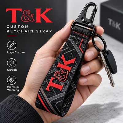 Custom Wristlet Keychain Straps and Team Neck Lanyard with Durable Woven Nylon and Break-Away Feature in Customized Colors