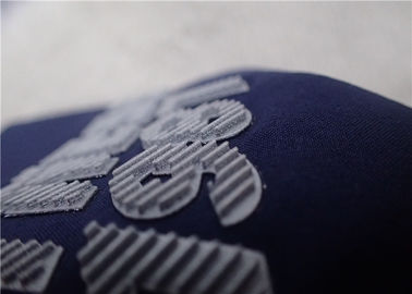 Raised Twill Flash Silver Surface Heat Transfer Logo Three Dimensional Effect