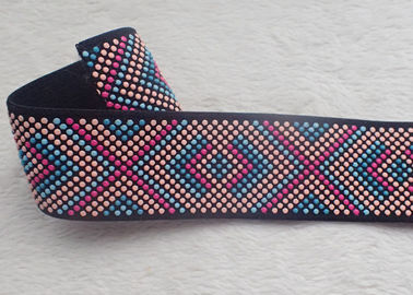 Customized Silicone Dots Jacquard Elastic Band Colorful Printed OEKO SGS BV