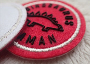 Fashion Custom Clothing Patches / Embroidered Silicone Patches