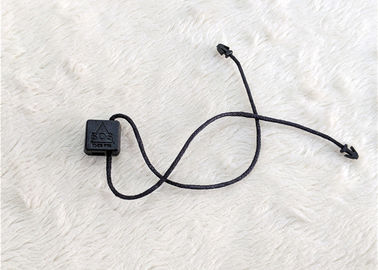 Custom Brand Logo Nylon Hang Seal Plastic String Tag For Clothing / Shoes