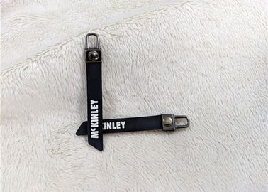 Nickel - Free Bag Accessory Rubber Zipper Puller Embossed Silicone Logo