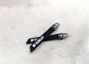 Nickel - Free Bag Accessory Rubber Zipper Puller Embossed Silicone Logo