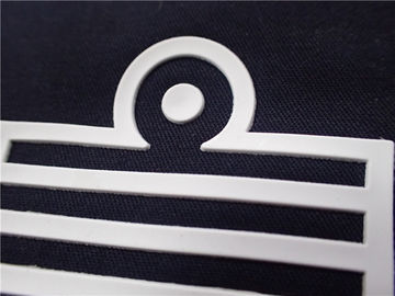 Durable White Silicone Heat Transfer Labels For  Sportswear  Brand