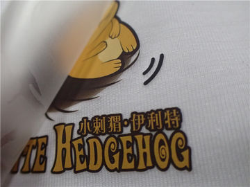 Cartoon Pattern Silk  Screen Heat Transfer Wash Labels For Garment Or Bags