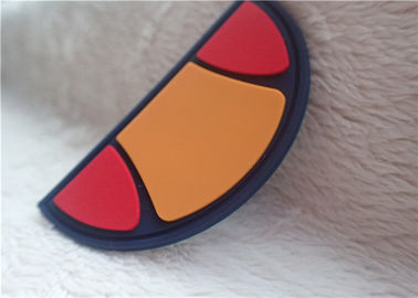 Multiple Color Semicircle Rubber Logo Patches For Bag Decoration