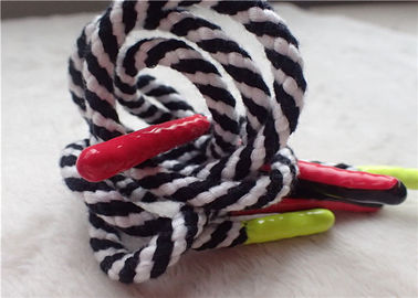 Double Color Polyester Non Elastic Cord With Shiny Silicone Endings For Jacket