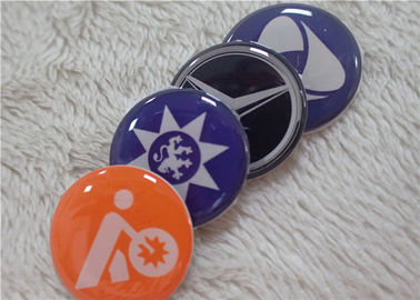 Customized Round And Small Epoxy Patches For Car Logo / Furniture / Trademark