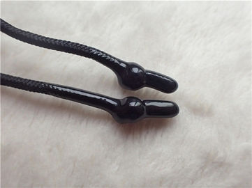 Single Color Non Elastic Cord tape With Shinny Silicone Edings For Bag Puller