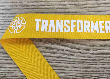Silk Screen Printed Webbing Woven Tape With Customized Pattern Poly Band