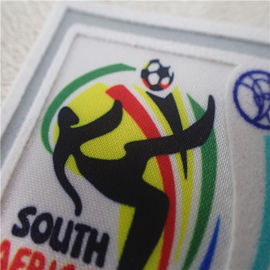 FIFA World Cup Heat Transfer Flocking Patches Multi - Color For Sportswear Decoration