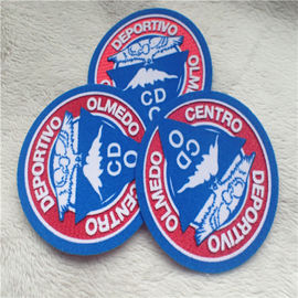 Smooth Custom Heat Transfer Patches 3 Diemensional Embossed Plush Printing Tatami Flocking R