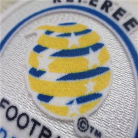 Fashion Custom Clothing Patches Football Federation Washable Tatami Flocking Label For Garment