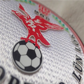 Three Diemensional Custom Clothing Patches High Density Printing Tatami With Embossed Logo For Sportswear