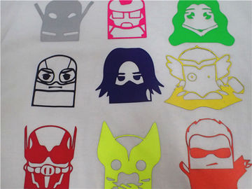 Tearproof Heat Transfer Garment Labels  ,  Colorful Silicone Label For Clothing