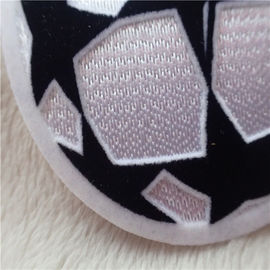 Ball Shape Iron On Decorative Patches Hand In Hand Star Tatami Flocking Logo Sewing On Garment