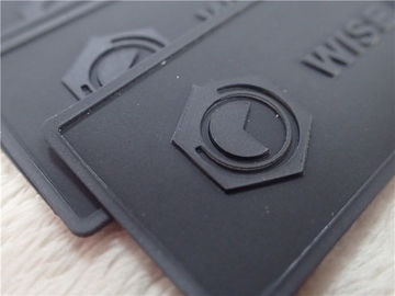 Shiny Black TPU Custom Clothing Patches Size 3*4.5cm Wear Resistance