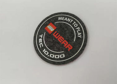 High Density Silicone Unique Iron On Patches Felt Fabric Labels Custom Logo Printing