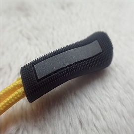 Reflective Silver Injection Rope Rubber  Zipper Puller For Garment Decoration