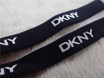 Black Underwear Elastic Band With Printing White Silicone Logo Environmental Protection