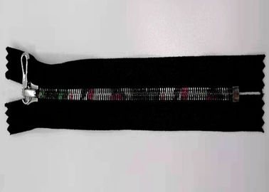 Colorful 5# And Small Metal Teeth  Zippers For Coats / Open Ended Metal Zips