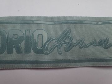 Silicon Screen Printing Ribbon Woven Non Elastic Tape Spandex + Silicon Material