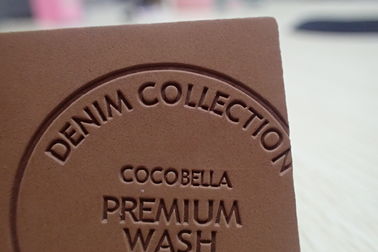 Durable Embossed Leather Patches / Custom Logo Patches For Jeans，Bags，Clothes