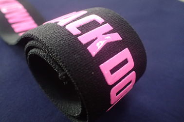 Custom Yoga Gym Jacquard Elastic Band Silicon Screen Print For Underwear