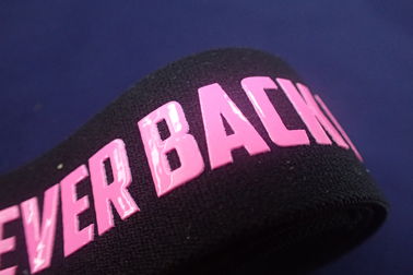 Custom Yoga Gym Jacquard Elastic Band Silicon Screen Print For Underwear