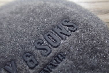 Eco - Friendly Custom Rubber Logo Patches With 3D Silicon High Frequence For Clothing