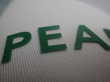Hot - Glue Backing 3D Logo Screen Printing Label / Custom Printed Patches