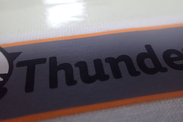 Anti Sublimation Heat Transfer Fabric Labels For Work Wear Shinny And Matte Logo
