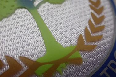 Fashion Tatami Aaterial Custom Garment Patches ,  With Colorful 3D Logo On Patches