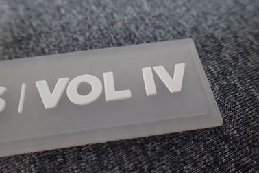Handmade Rubber Logo Patches For Uniform / Rubber Clothing Labels