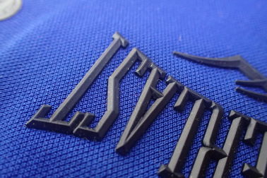 3D Logo Heat Transfer Patches For Clothing Washable Durable Pantone Color