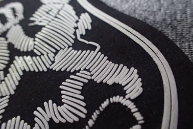 Foamed Clothing Microfiber Rubber Logo Patches