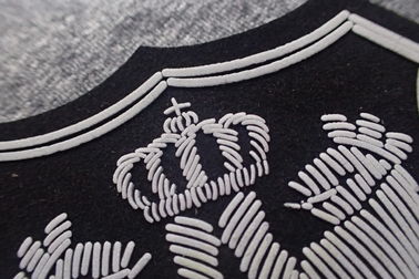 Foamed Clothing Microfiber Rubber Logo Patches