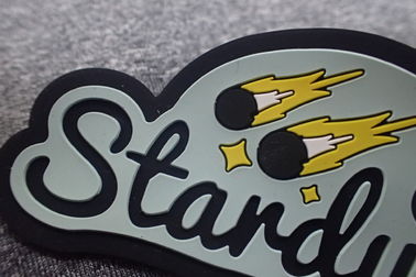 Eco - Friendly Stick On Handmade Rubber Logo Patches