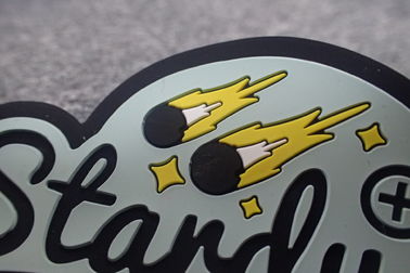 Eco - Friendly Stick On Handmade Rubber Logo Patches