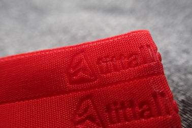 Red Embossed Sportswear Woven Band